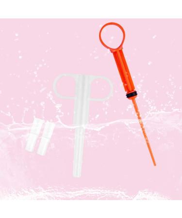 Nifocc Plastic Pet Pusher Syringe Pill Feeder for Cats & Dogs - Soft Tip 2 Pcs Red & Blue | International Shipping - Buy Online on GoSupps.com