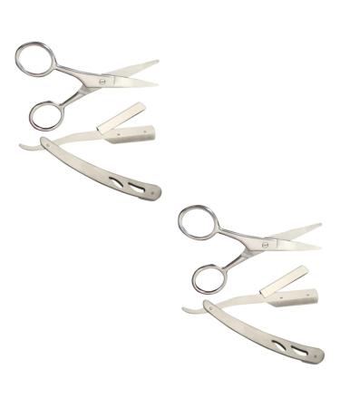 Frcolor 4 pieces hand razor stainless steel inoxlm ice skis manuells.