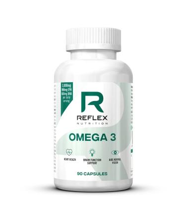 REFLEX NUTRITION Omega 3 Healthy Fish Fats in Capsule Form, 90 Capsules