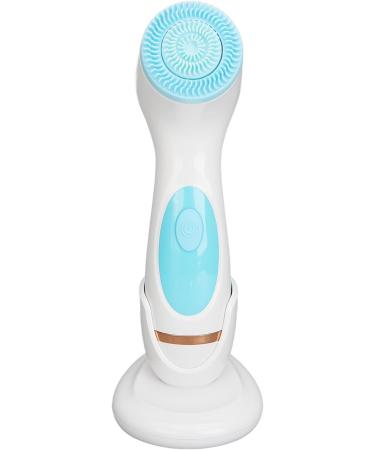 Electric Face Brush Waterproof Pore Deep Cleansing Silicone Facial Cleansing Brush for Salon (Blue) - Buy Online on GoSupps.com
