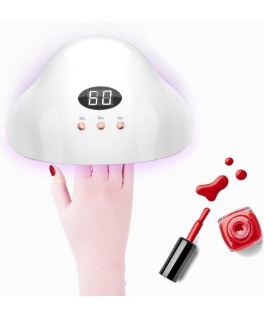 Arqumi UV Gel Nail Dryer Gloves - 2 Pairs | Anti-UV Protection for Gel Manicures | Fingerless Pink UV Gloves - Buy Online on GoSupps.com