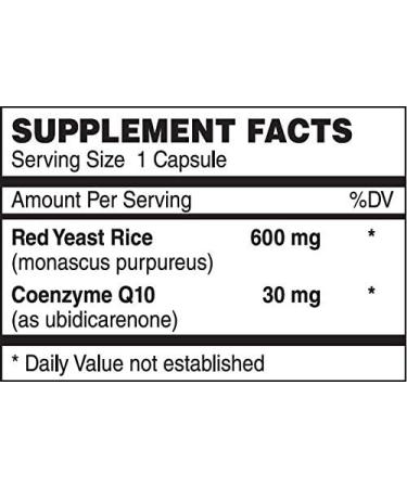 Nutri-Supreme Research Red Yeast Rice 600 mg with Coenzyme Q-10 - 120 Vegicaps - Buy Online on GoSupps.com