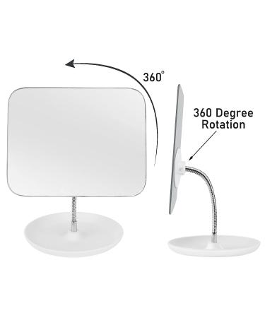 LFOYOU Table Vanity Mirror - White | Stand Included - Buy Online on GoSupps.com