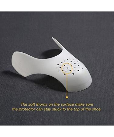 CuteHome Shoe Crease Protector 2 Pairs Set for Sneakers, Men US 7.5-12, Women US 5-8.5 - White - Buy Online on GoSupps.com