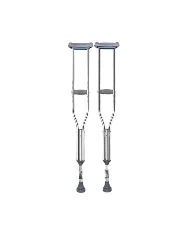 Crutches for Adults Underarm Handicapped Crutches/Canes for Disabled Persons Free Retractable Springs Adjustable Range 92-152 Cm Great for Travel or Work (Double) Lucky Star