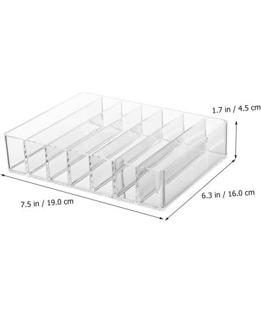 OFFSCH 2pcs for Eyeshadow Palette Display Acrylic Case Clear Holder Makeup Desktop Stand Divided Organizer - Buy Online on GoSupps.com
