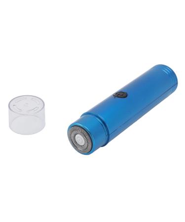 Mini Electric Beard Clipper Rechargeable Trimmer with Trimmer Head for Grooming (Blue)