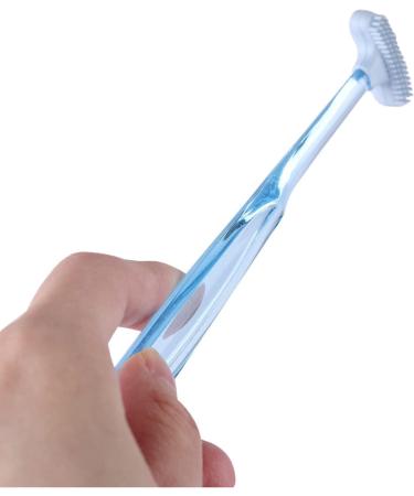 Soft Silicone Tongue Brush - Pink Rose | Effective Oral Cleaning Brush for Fresh Breath & Tongue Care - International Shipping Available - Buy Online on GoSupps.com