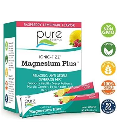 Pure Essence Labs Ionic-Fizz Magnesium Plus Stick - Raspberry Lemonade 30ct - Buy Online on GoSupps.com