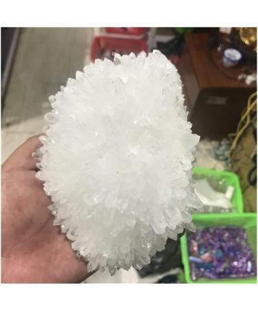 Natural Crystal Rough Natural Crystal Rough Natural White Crystal Cluster Original Stone degaussing Purification Shock Pendulum (Size : 400-500g) - Buy Online on GoSupps.com