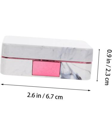 Solustrative 12-Piece Hard Contact Lens Case - Durable Mini Organizer with Mirror & Travel Storage | International Shipping - Buy Online on GoSupps.com