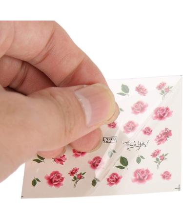 DIY Decals- 50 Sheets Mixed Flower Butterfly Cartoon Nail Art Water Transfer Sticker Nail DIY Decals(BLE) - Buy Online on GoSupps.com