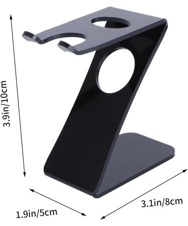 Beaupretty Acrylic Brush Holder Stand for Safety Razors & Shaving Brushes - Ideal for Men | International Shipping - Buy Online on GoSupps.com