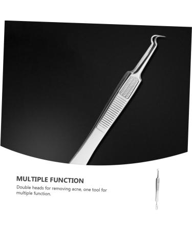 CANIGHT 3pcs Clip Pimple Remover Whiteheads Removal Zit Popping Tool Blackheads Silver Stainless Steel - Buy Online on GoSupps.com