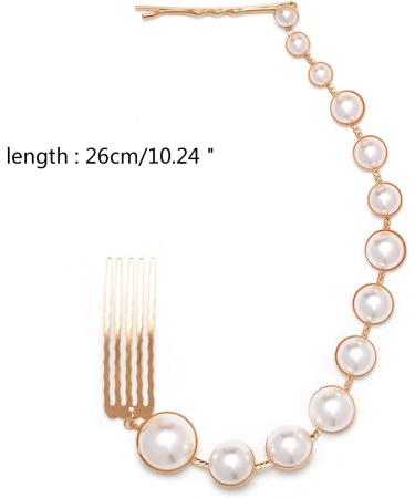 Women Hair Clip Bridal Hairpin Wedding Hair Jewelry Fashion Hair Accessories Chain Headdress Decoration Fashion Women Party Hairpins Hair Styling Tool Comfortable - Buy Online on GoSupps.com