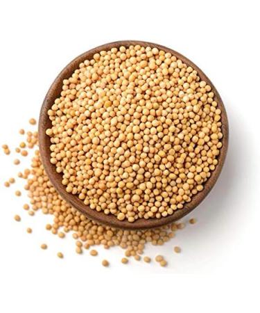 Organic Yellow Mustard Seed 1kg - Ideal Homemade Mustard Recipe - Resealable Biodegradable Freshness Bag (1) - Buy Online on GoSupps.com