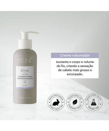Keune Style Volume Thickening Cream - 200 ml | Boost Hair Thickness & Volume | International Shipping Available - Buy Online on GoSupps.com