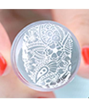 FouTP Nail Art Stamping Stamper & Image Plate Set - Clear Jelly Stamper for Transparent Nail Stamps & Scraper - Buy Online on GoSupps.com