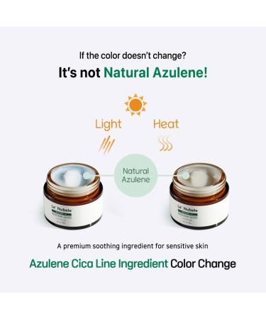 Le' Nubele Azulene Cica Cream for Blemish Sensitive Skin Post-Acne Face Moisturizer Azulene 800ppm Centella Asiatica Manchurian Birch Bark Non-Comedogenic Korean Skin Care 50g/1.76 oz. - Buy Online on GoSupps.com