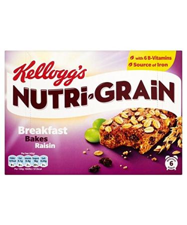 Kellogg's Kellogg's Nutri Grain Elevenses Pack of 6 Grape Molds 45g