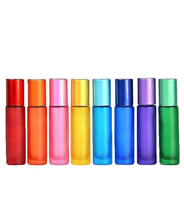 Leadigol Perfume Bottle Portable Colorful Refillable Rollerball Bottle Empty Refillable Bottle Travel Roller Ball DIY Roll-on Bottle