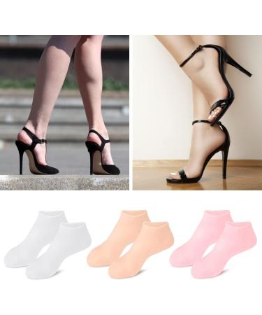 Urfeda Silicone Gel Heel Cushion Socks - Moisturizing Foot Spa & Beauty Care Breathable Non-Slip Socks for Dry Cracked Skin - Day & Night Skin Care - Buy Online on GoSupps.com
