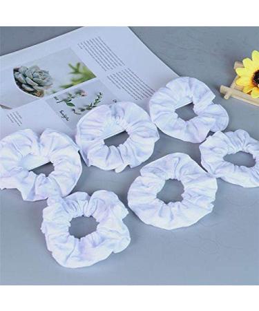 15PCS White Cotton Scrunchies for Tie Dye - Hair Accessories for Women and Girls - Elastic Ponytail Holders and Hair Ties - Buy Online on GoSupps.com