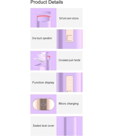 Heated Eyelash Curlers Electric Heated Eyelash Curler 8S Quick Heat Up Handheld Eyelash Heated Curler 3 Levels Temp Settings Eyelash Curler for Makeup Purple - Buy Online on GoSupps.com