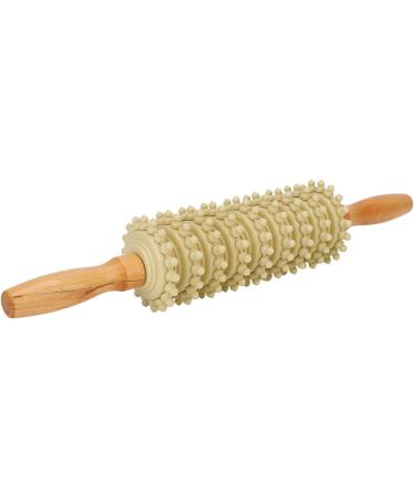 Wooden Therapy Roller for Trigger Points & Cellulite Release | Non-Slip Massage Roller for Pain Relief & Thin Legs - Buy Online on GoSupps.com