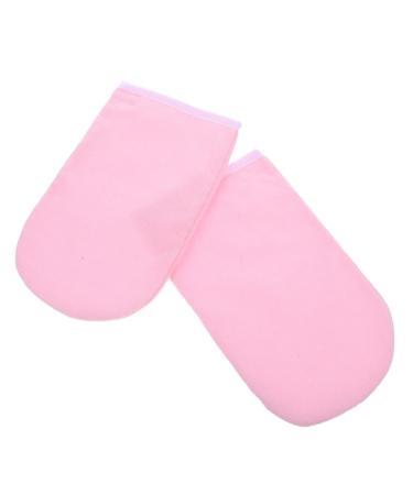 De Bain De Paraffine Hydratants Pour Mains Mitaines De Spa Confortables Rose Avec Bords Blancs
