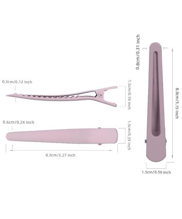 Bellisia 8-Piece Matte Hair Clips Set - Non-Slip Hollow Metal Duck Beak Styling Clips for Women & Girls - Perfect Hair Accessories - Buy Online on GoSupps.com