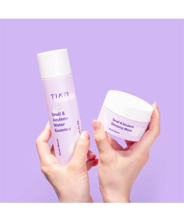 TIAM Snail & Azulene Water Essence - Hydrating Toner with Snail Mucin | Repair Damaged Skin | 6.1 fl oz - Shop Internationally - Buy Online on GoSupps.com