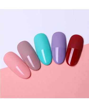 Nude Nail Polish Pink 2 Color In One Tube Quick Dry Nail Varnish Non-Peelable No Need UV Nail Paint For DIY Nail Art Beginner (C132) - Buy Online on GoSupps.com