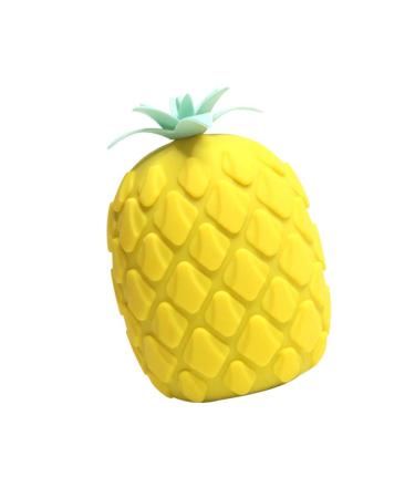 Lurrose Silicone Pineapple Body Scrubber - Yellow | Shower & Massage Brush for Dead Skin Removal | Loofah Dish Sponge - Buy Online on GoSupps.com