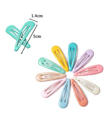 Snap Hair Clips - 30 Non-Slip Metal Hair Accessories for Women & Girls | Colorful BB Hair Pins for Kids - Buy Online on GoSupps.com