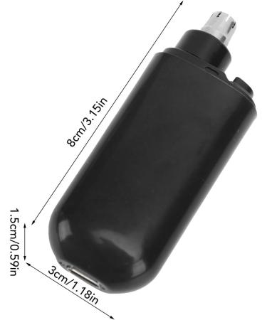 Nose Hair Trimmer - Portable Electric Hair Clipper for Men & Women | Ear Eyebrow Beard Grooming | 7000 RPM Motor & Type C Quick Charge (Black - Buy Online on GoSupps.com