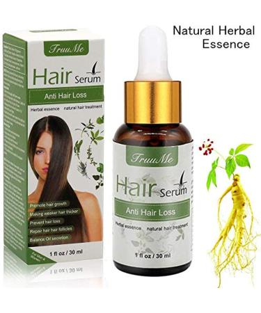 Natural Hair Growth Serum - Anti-Hair Loss & Thickening | Herbal Essence for Thinner Hair (30 ml) - Buy Online on GoSupps.com
