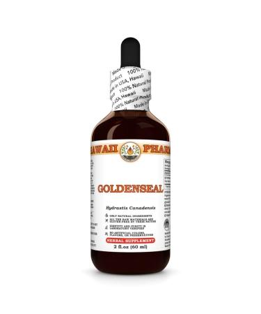 Goldenseal (Hydrastis Canadensis) Dry Root Tincture, Made in Hawaii, Organic Raw Materials, All Natural, Vegan, Pure Liquid Extract - 2 fl.oz 2 Fl Oz (Pack of 1)