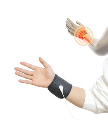 Equipment mat earthing bracelet with 38.1 cm white ground wire earthing bracelet for wrist revitalizes sleep and relieves pain with grounding therapy band (black) 31.5 x 8.9 cm