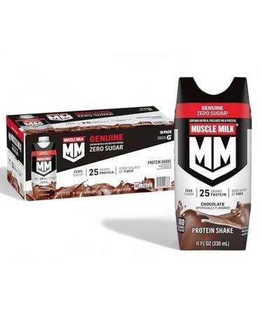 MUSCLE MlLK High-Protein Ready-to-Drink Shake 18 Pack 25g Protein 100mg Omega-3 Zero Sugar 11 fl oz Each