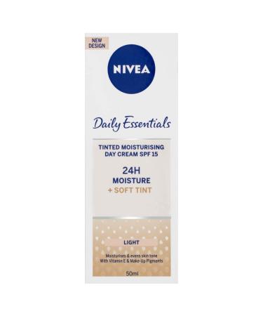 Nivea Visage Daily Essentials Tinted Moisturising Day Cream Natural SPF 15 (50ml) - Buy Online Now - Buy Online on GoSupps.com