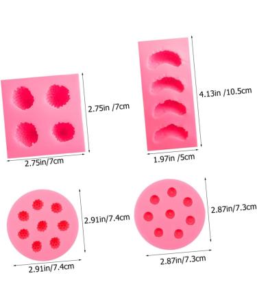 PRETYZOOM 4pcs Sugar Pastry Cake Chocolate DIY Blueberry Fondant Molds Baking Pineapple Orange Shaped Cookie - Buy Online on GoSupps.com