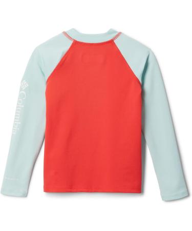 Columbia Kids' Sandy Shores Long Sleeve Sunguard - Red Hibiscus/Icy Morn - Large - Buy Online on GoSupps.com