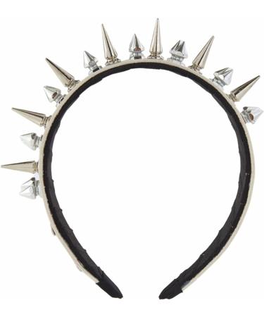 amangul Spiked Headband Gothic Tiaras Rivet Headband Rock Headband For Men Punk Headband Steampunk Leather Spiked Headpiece(White) - Buy Online on GoSupps.com