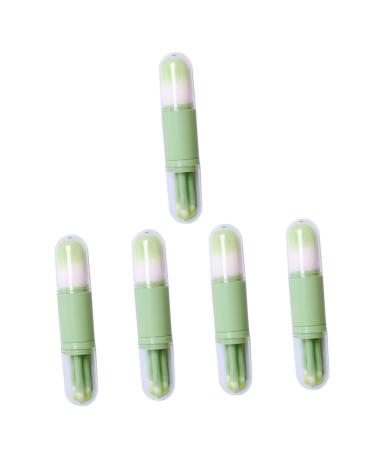 minkissy 5 Sets Telescopic Makeup Brush Tools Makeup Eyeshadow Brush Convenient Makeup Tool Dual Ended Blush Brush Cosmetic Brush Cosmetics Tool Double Brush 4 in 1 Artificial Fiber