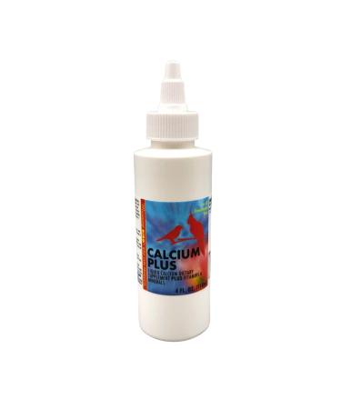 Morning Bird Calcium Plus Supplement for Avian Health, Liquid Calcium Formula with Magnesium and Vitamin D3 (Multiple Sizes) 4 Fl Oz