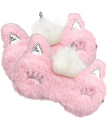FOMIYES 10 Pcs Plush Eye Patches for Kids - Soft Car Eye Masks & Blindfolds - Cozy Sleep Patches in Fox Pink Hairy Design - Buy Online on GoSupps.com