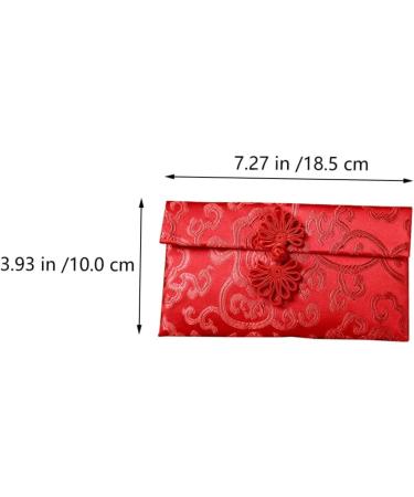 Ciieeo 12 Pcs Buckle Fabric Red Envelope Wedding Gift Wrap Bag Envelopes Chinese Year Money Bag Spring Festival Chinese Hong Bao Chinese Knot Red Envelope Money Packet Currency Pocket - Buy Online on GoSupps.com