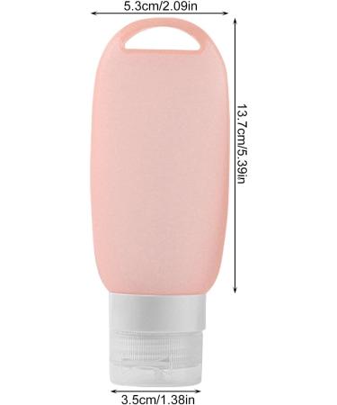 Nuyhadds 1 Set Travel Bottle - Silicone Fillable Tubes Travel Containers Set | 90ml Leak Proof Refillable Bottle with Carabiner Portable Outdoor Travel Toiletry Container for Dog Shampoo Lotion 1 Set (Pink) - Buy Online on GoSupps.com
