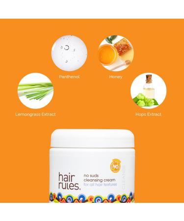 Hair Rules No Suds Cleansing Cream 25 oz - Gentle Cleanser for Hydrated Hair - Buy Online on GoSupps.com